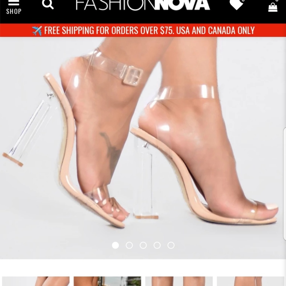 "Glass" slippers